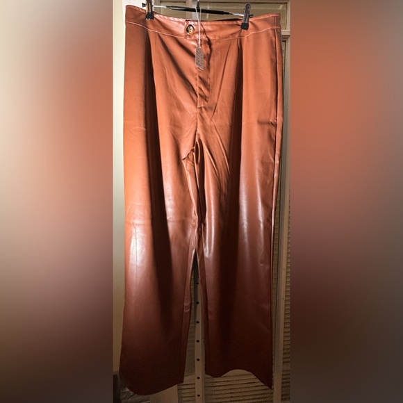 Shein Faux Leather Pants-Size XL (12) - Picture 1 of 9